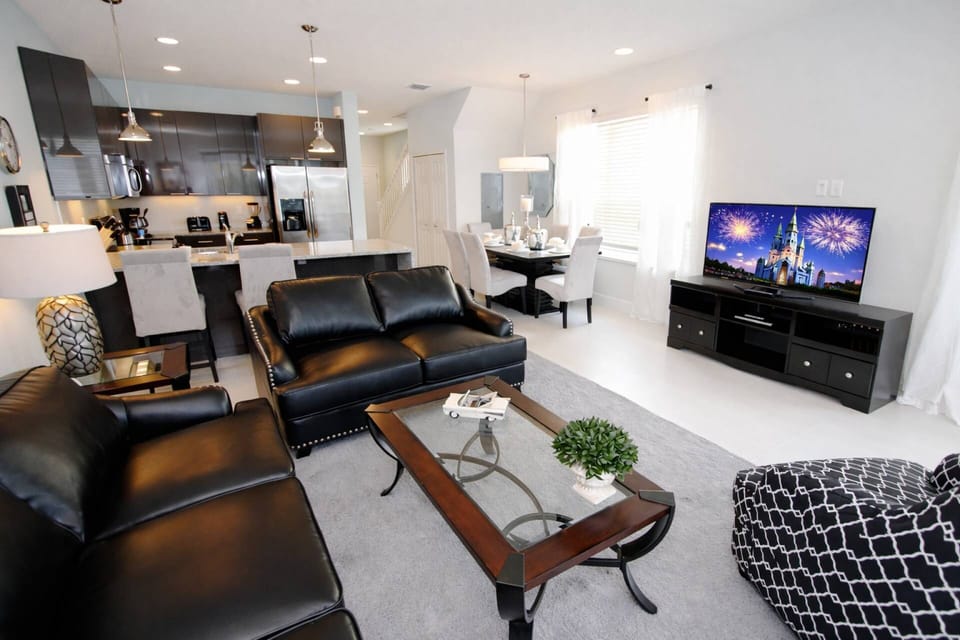 Ground Floor Open Concept Living Room, Dining  Room and Kitchen