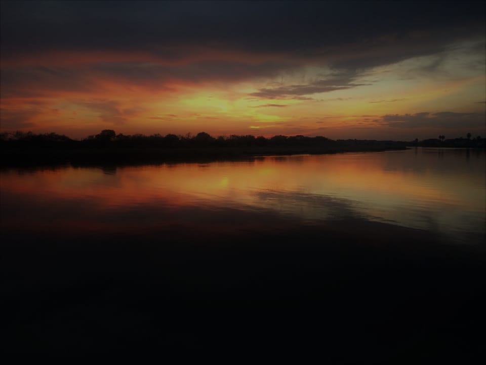 Gorgeous sunset view from the dock!