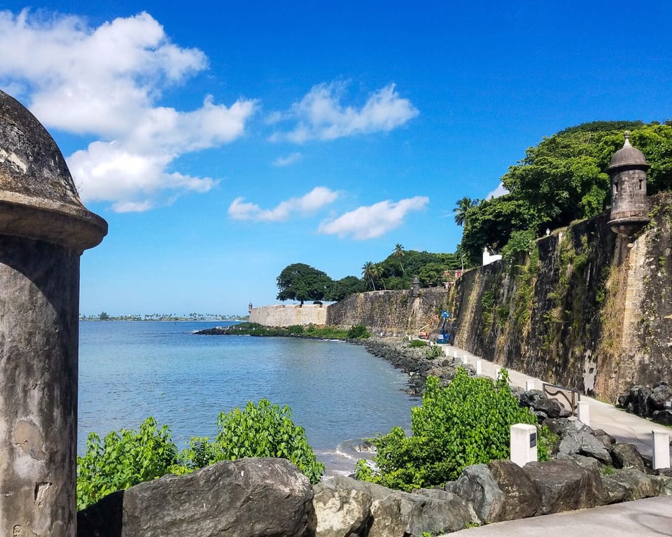 Walk or exercise along 500 year walls, which now witness great cruise ships.