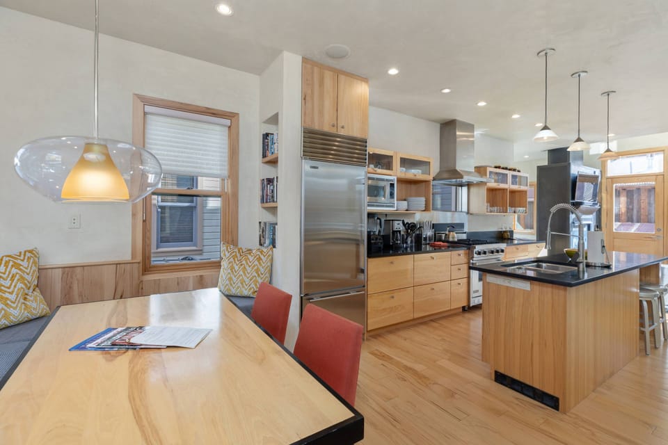 Spacious and comfortable dining nook