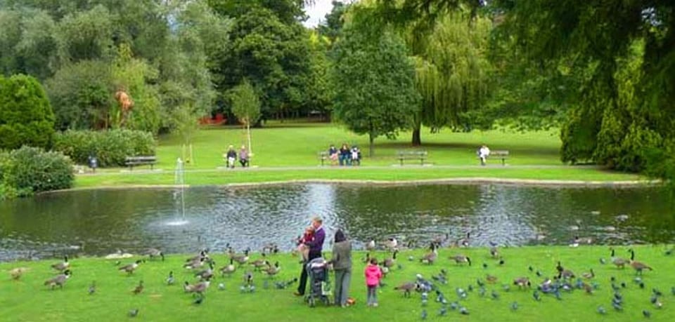 Pinner Memorial Park, with artisan cafe, play area. 2 min walk to property. 
