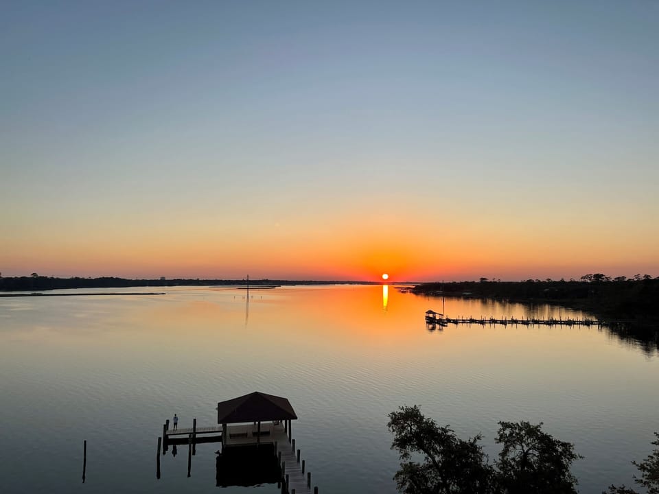 Sunset on the back bay Biloxi