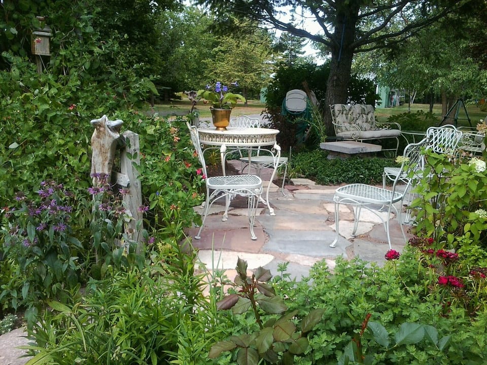 Seating in garden