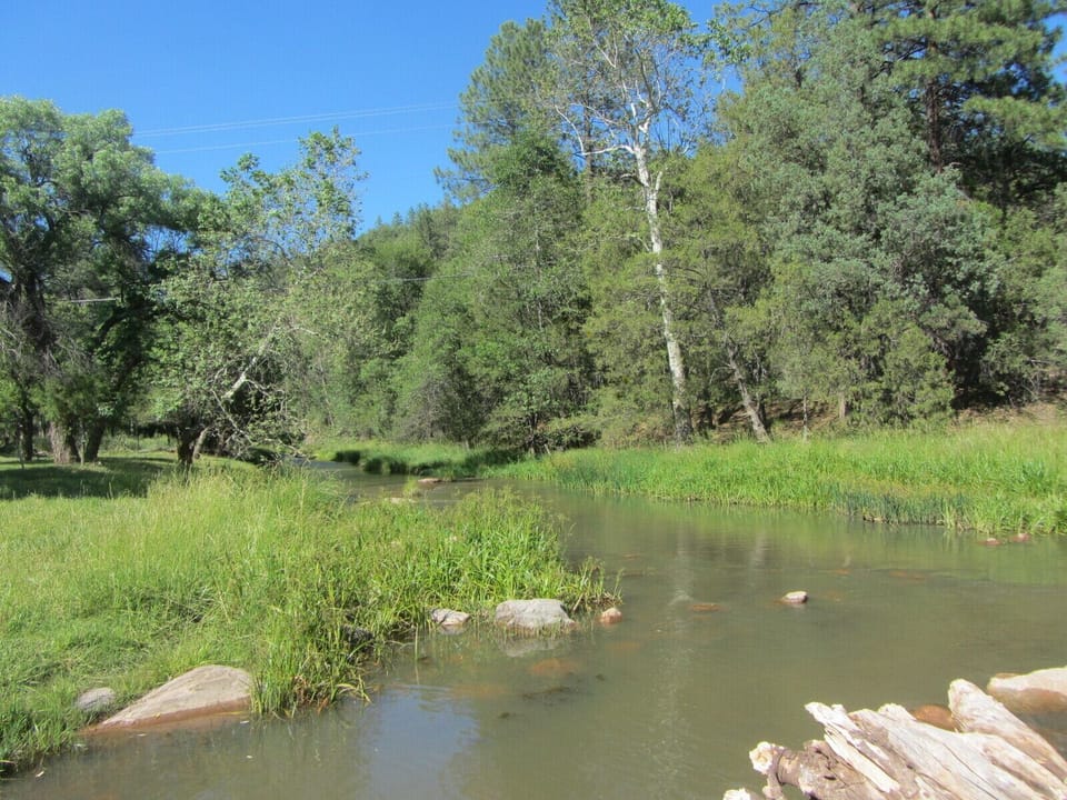 Third crossing of the east verde river  on the way to the cabin. 