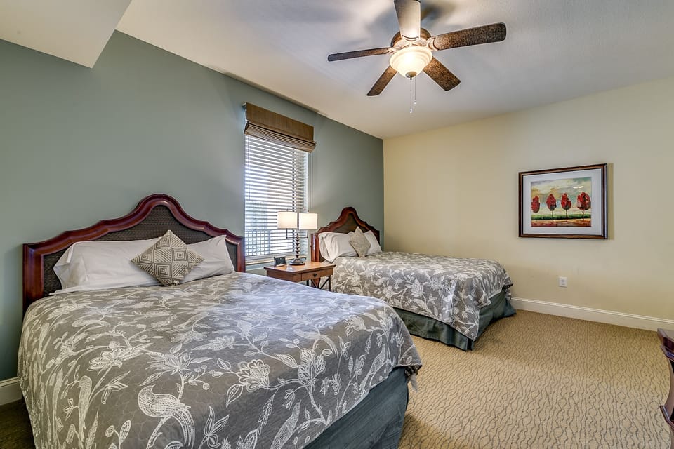 Guest bedroom with two queen beds