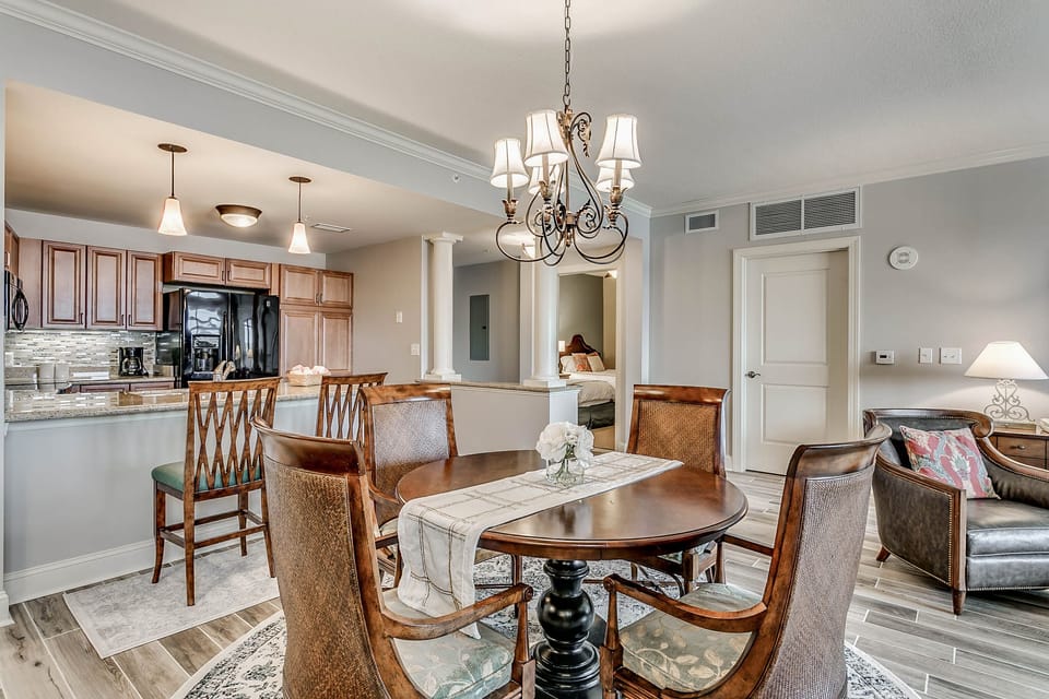 Dining table plus eat-in bar