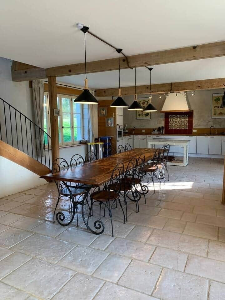 Salle à manger / cuisine : Grand espace convivial 