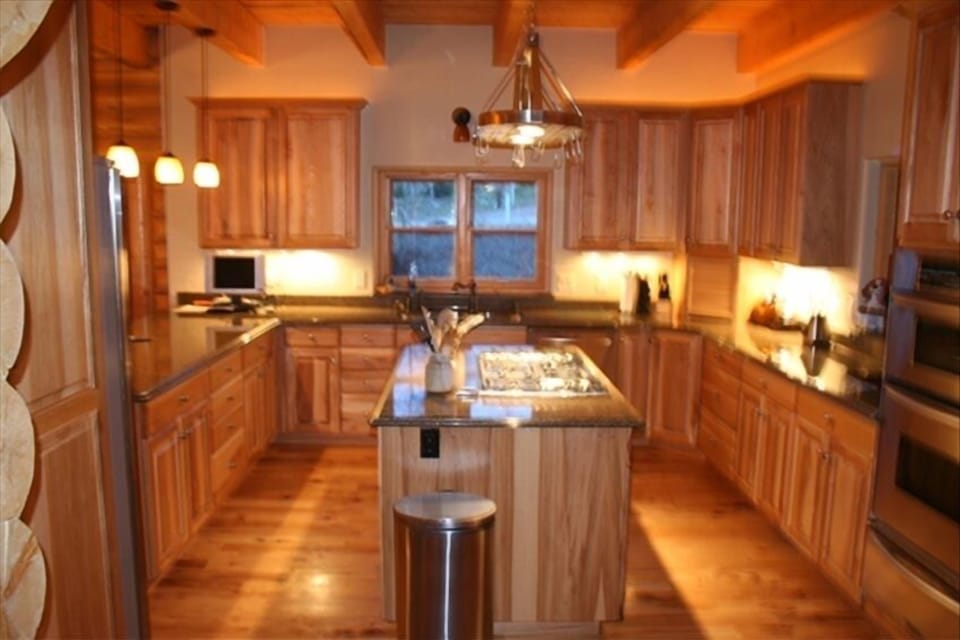 Kitchen is stocked with everything you need to cook