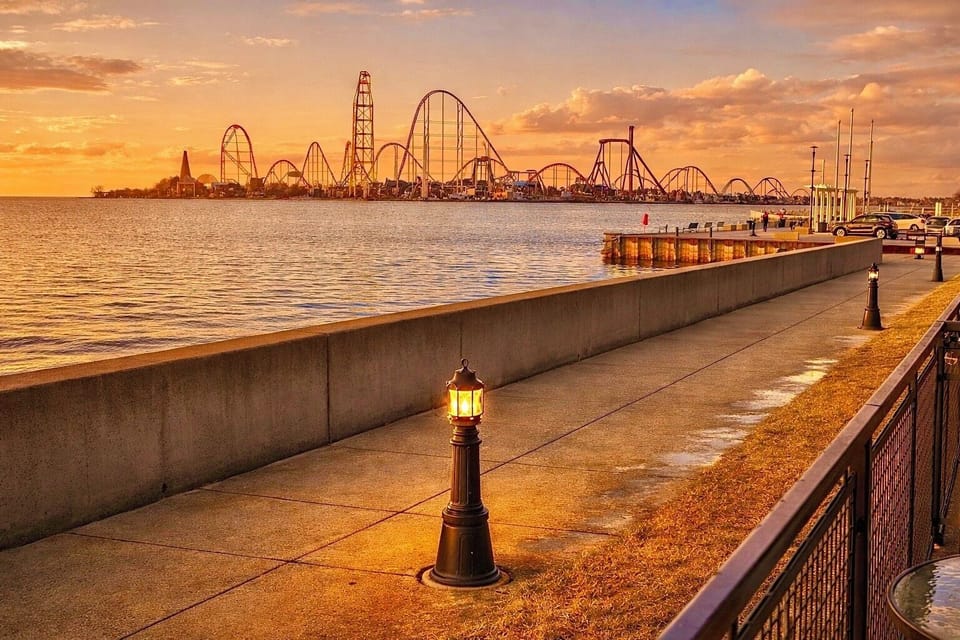 Scenic Waterfront Walkway – Enjoy peaceful strolls along this beautiful lakefront promenade. With unobstructed views of the water and a clear skyline in the distance, it's the perfect spot to relax and take in the fresh air.