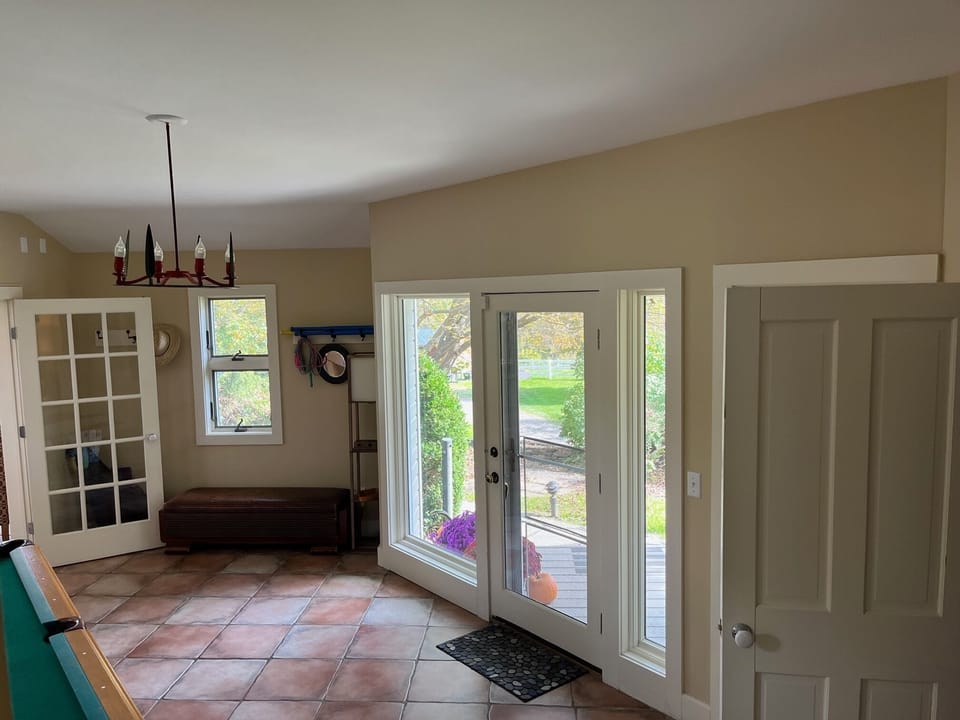 First of three porches