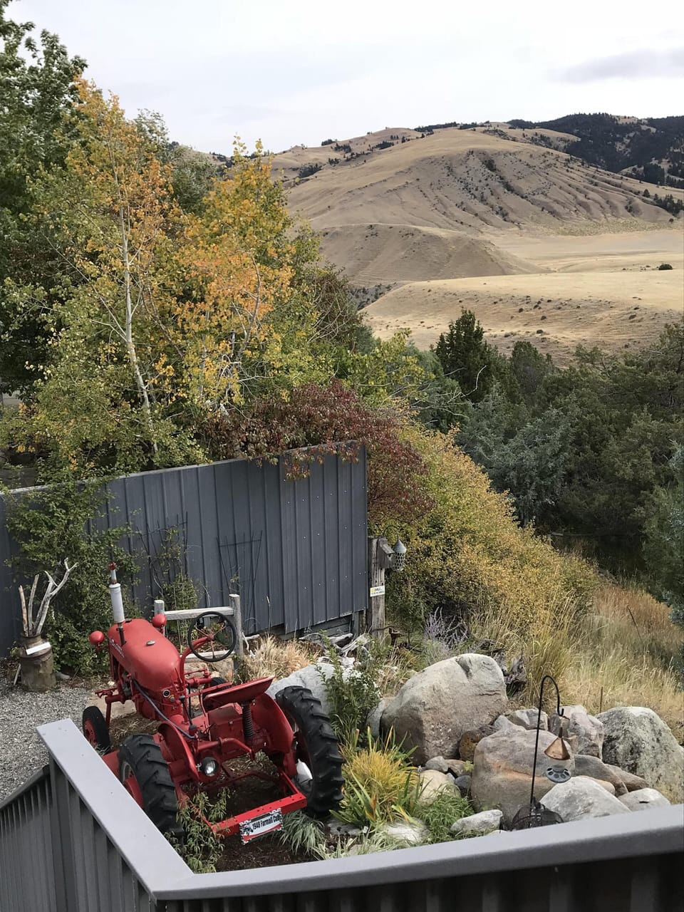View looking East as you descend the stairs.