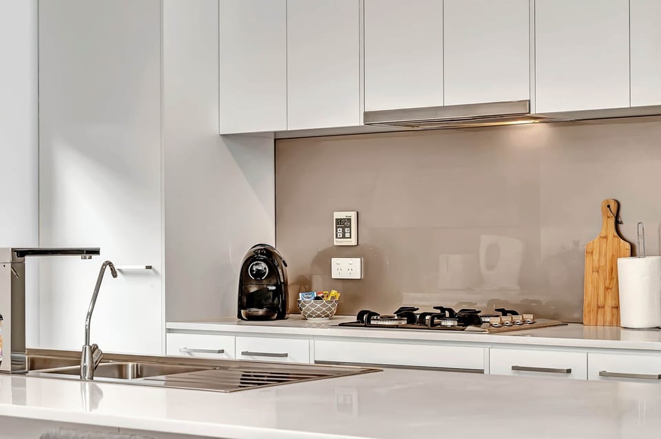 "All-in-one kitchen: Equipped for your culinary adventures. Your cooking haven awaits. 