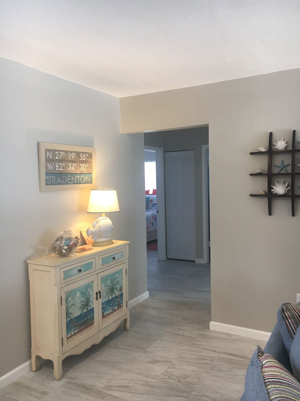 Hallway leading to the bedrooms.