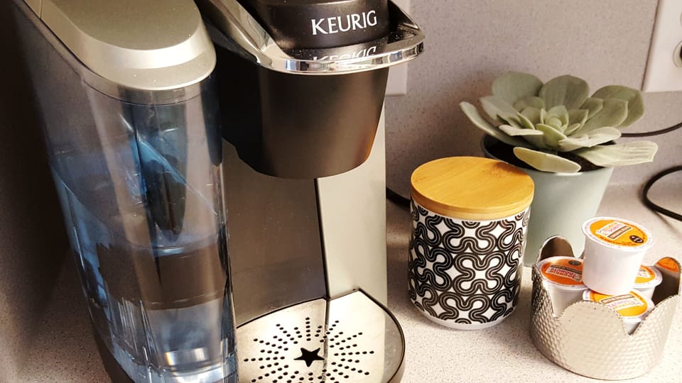 Keurig and Coffee Maker (a few K-Cups provided)