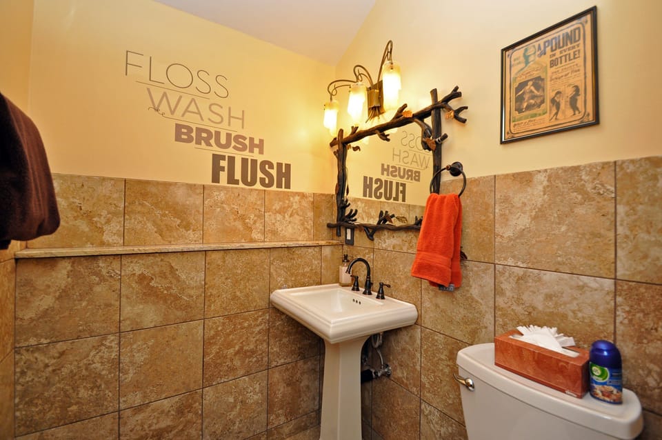 Powder room on main floor