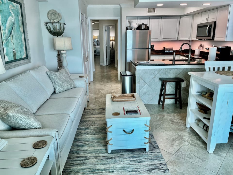 Living Area and Kitchen