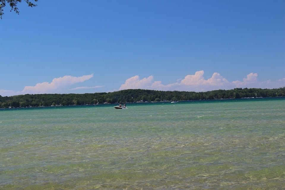 Crystal clear water and great swimming at the access 150 yards down the road