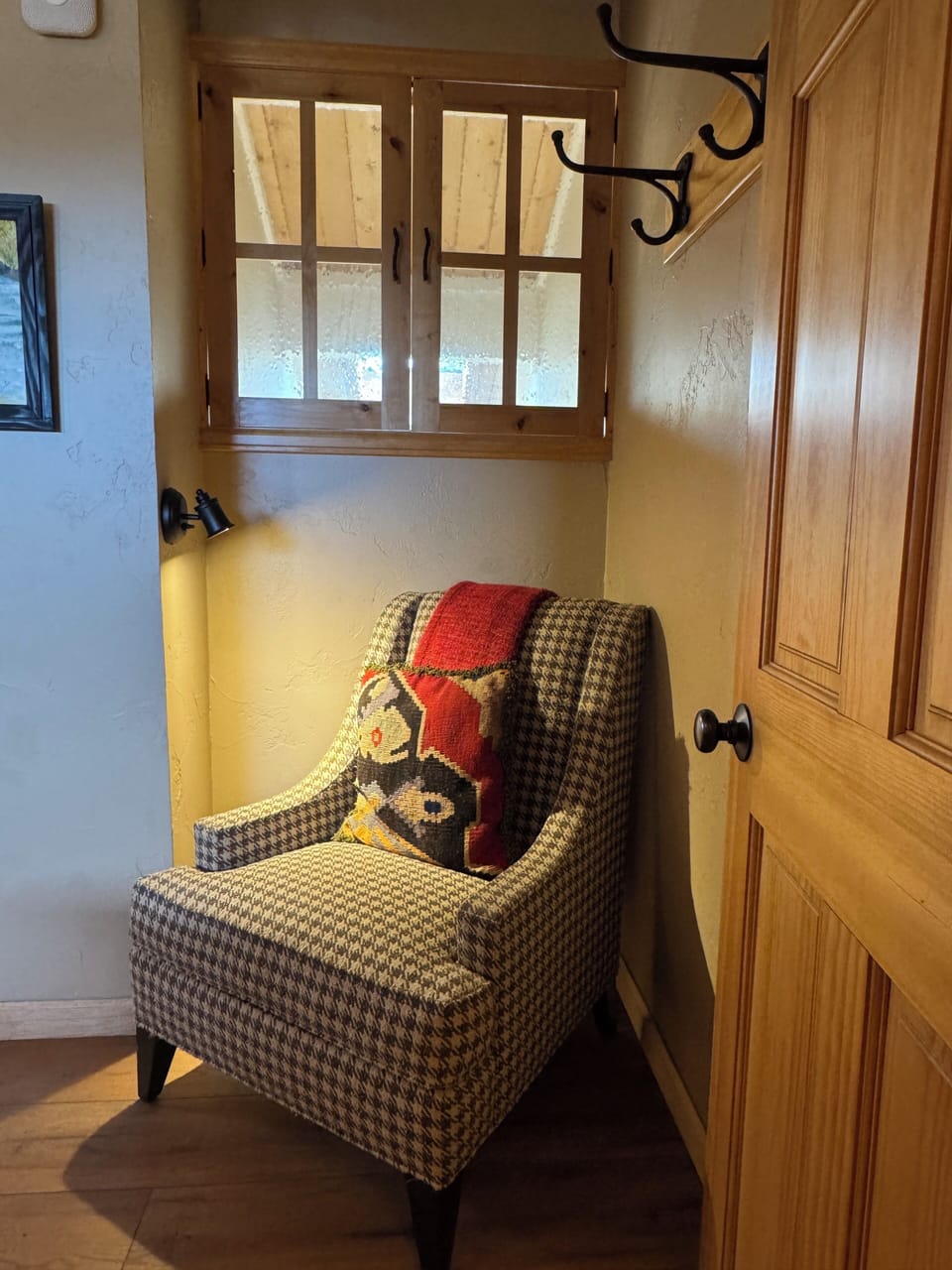 A nice little reading nook in the master suite