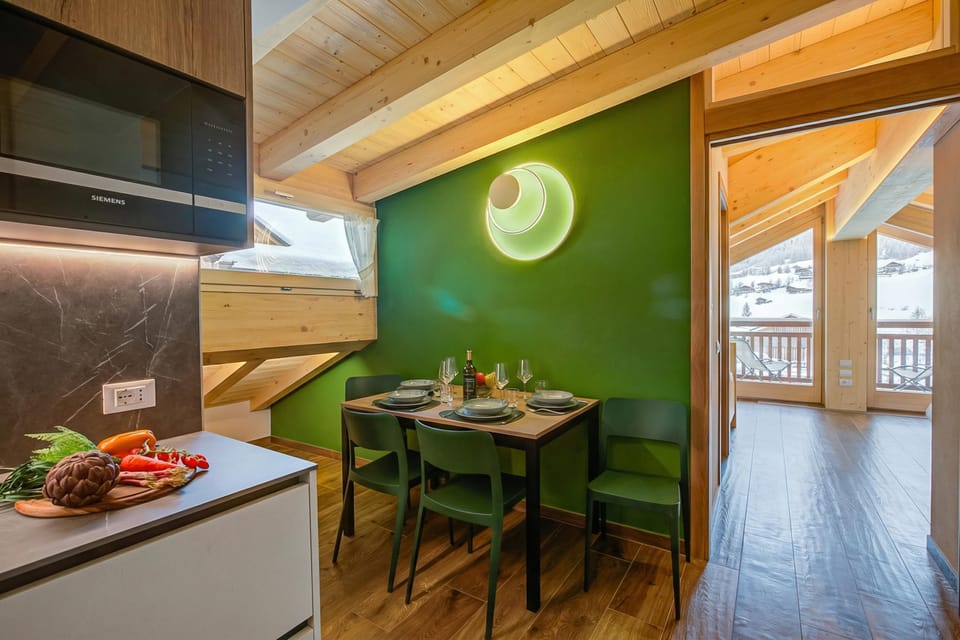 Kitchen and dining area