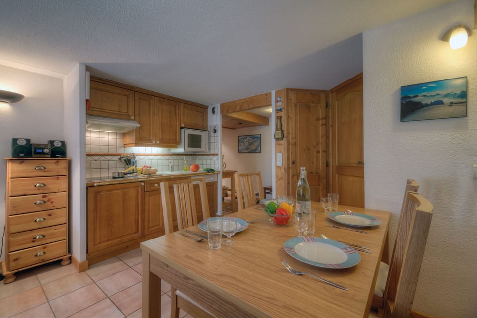 Kitchen and dining area