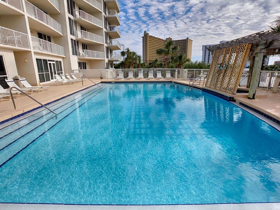 the swimming pool of the Terrace Building