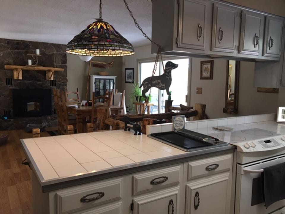 from kitchen to dining room