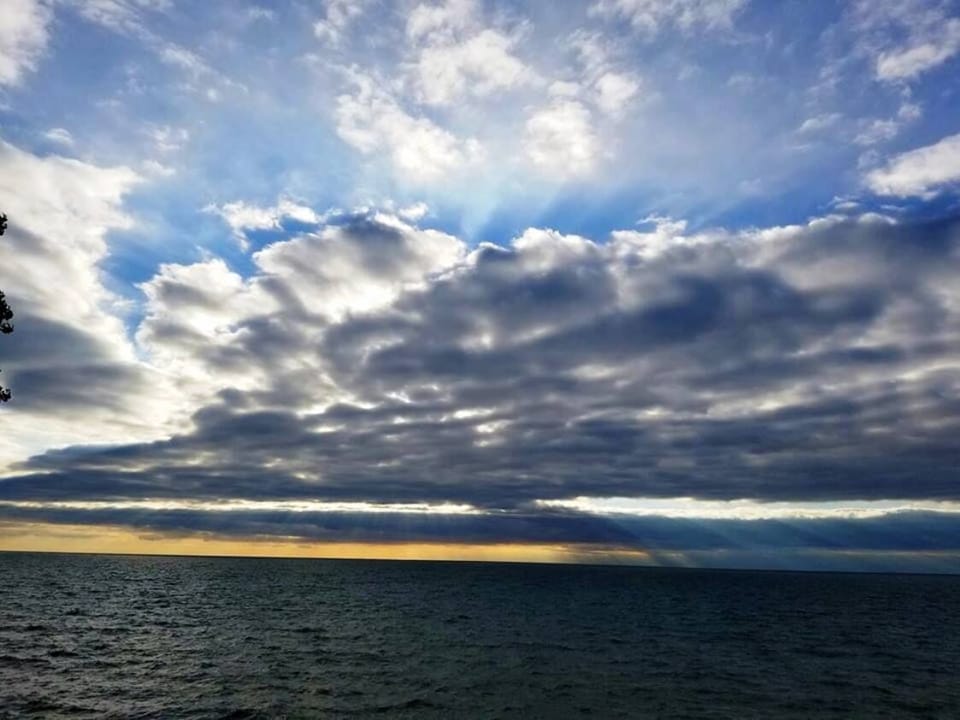 one of many great sunset views