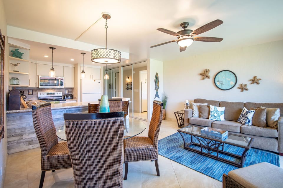 Professionally decorated ocean view unit