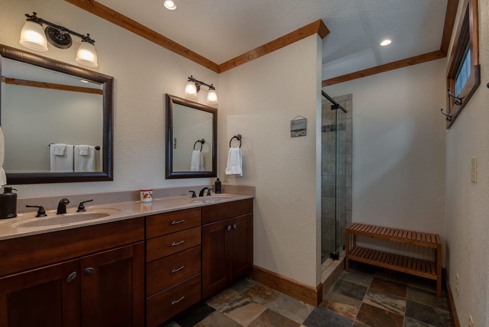 Lg Master Bathroom with private potty room