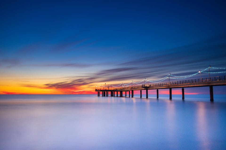 Magnificent view at sunset