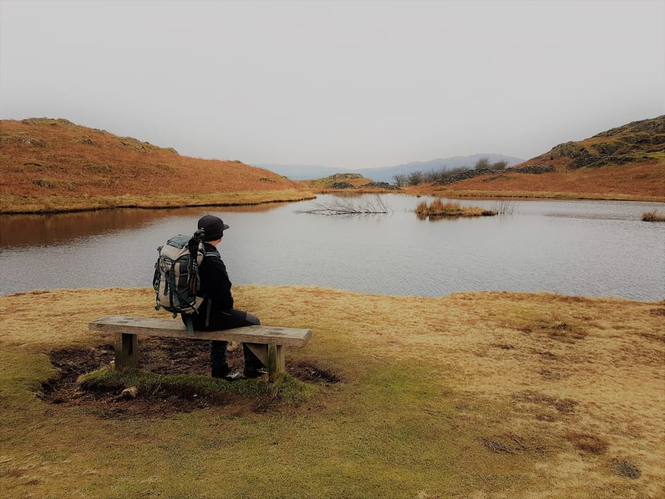 View from Lily tarn, walk from greenbank to Ambleside
