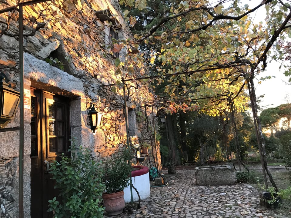 Entrada e por do sol 