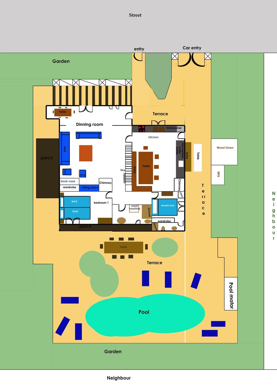 Downstairs