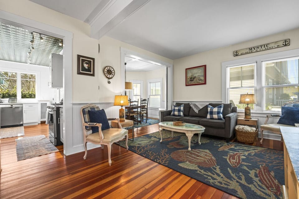 Furnished as a charming New England Sea Captain’s home.