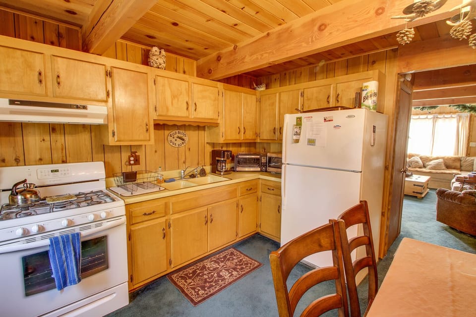 Fully appointed kitchen.  