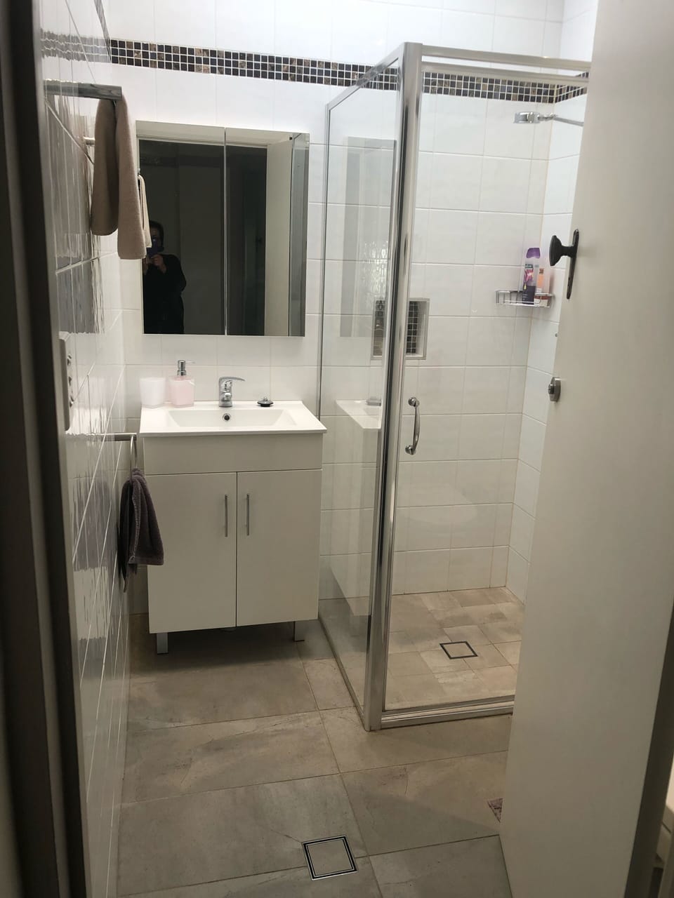 Bathroom with shower and toilet 