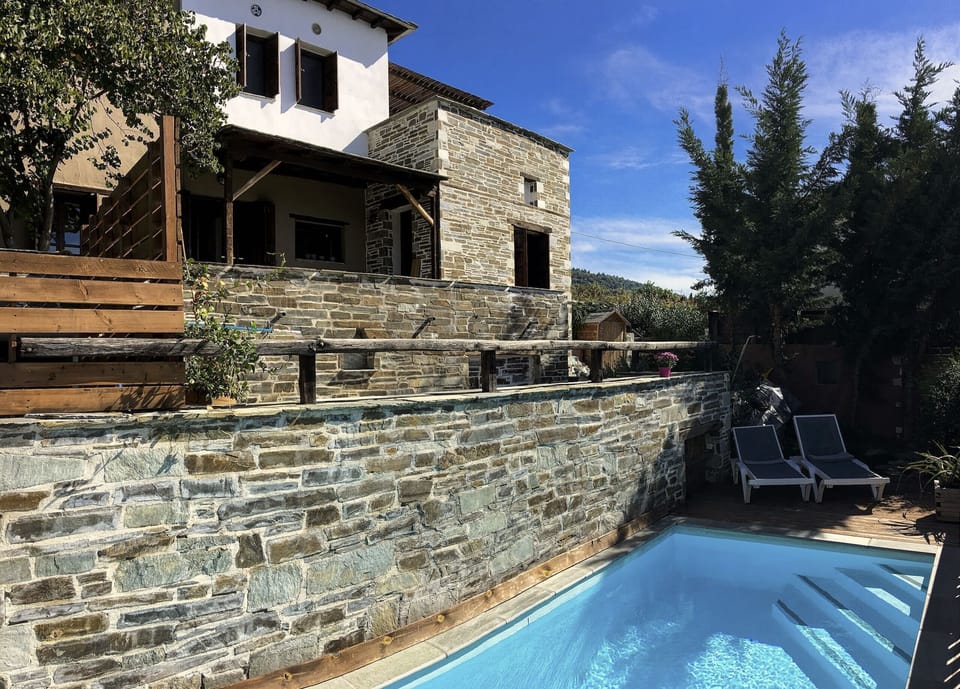 Villa Iris! A rustic chic pool villa with amazing sea views!