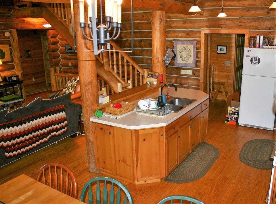 All dishes, pots, pans, silverware, cups, mugs, are provided.