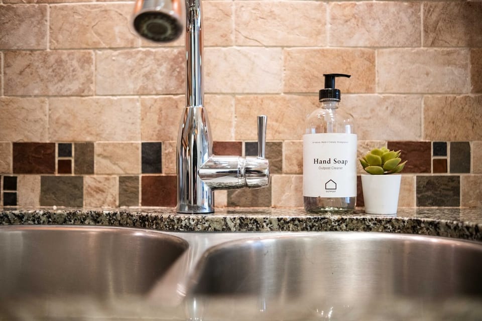 Complimentary hand and dish soap