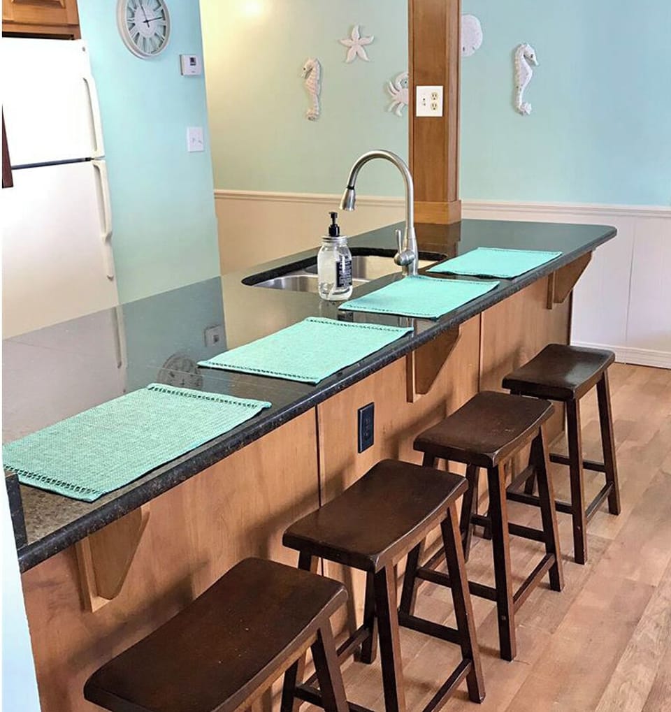 Bar seating. 
