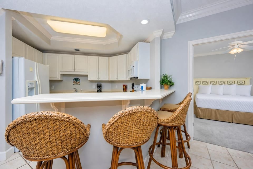 Wake up with morning coffee at the breakfast bar and get ready for a day of adventure