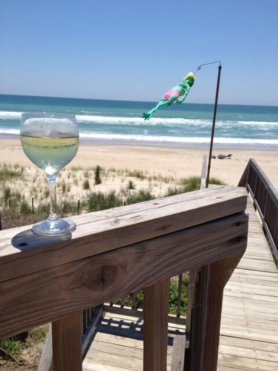Oceanfront deck