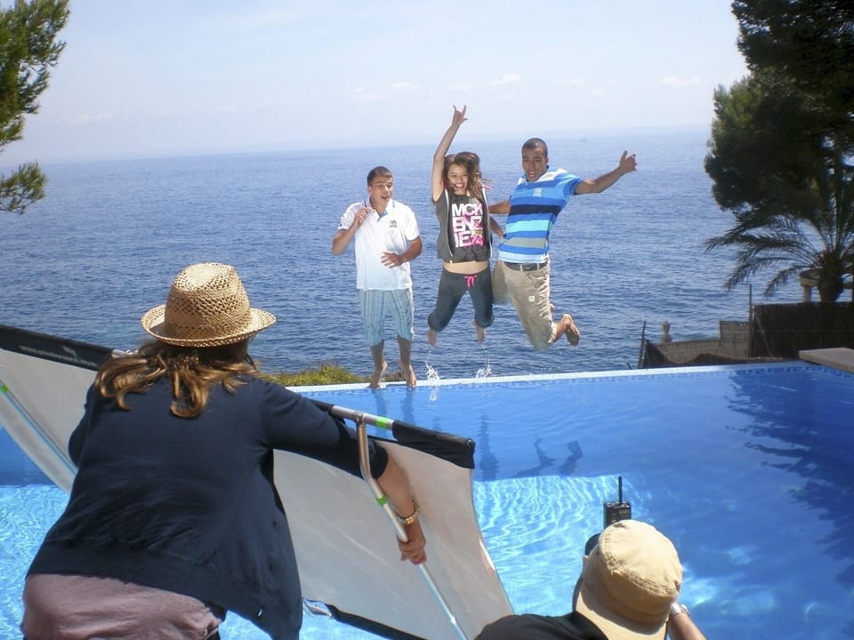 Photo shoot at the villa