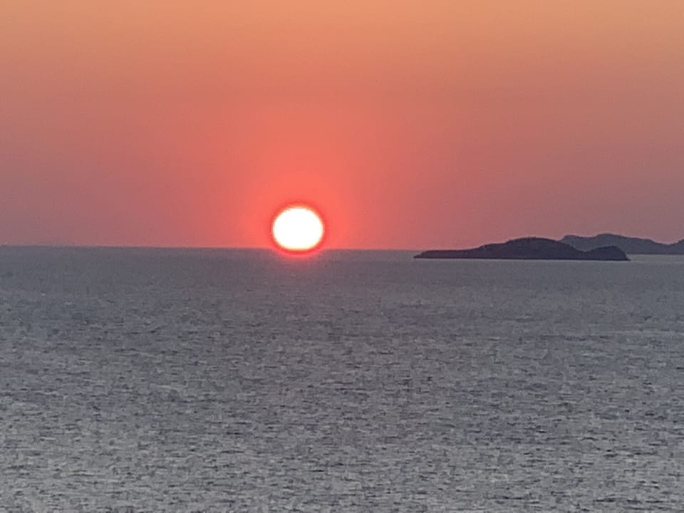 Sunset view from villa