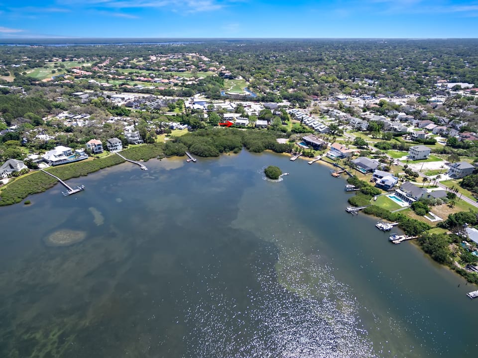 Looking back at the Sherwood Lakes complex