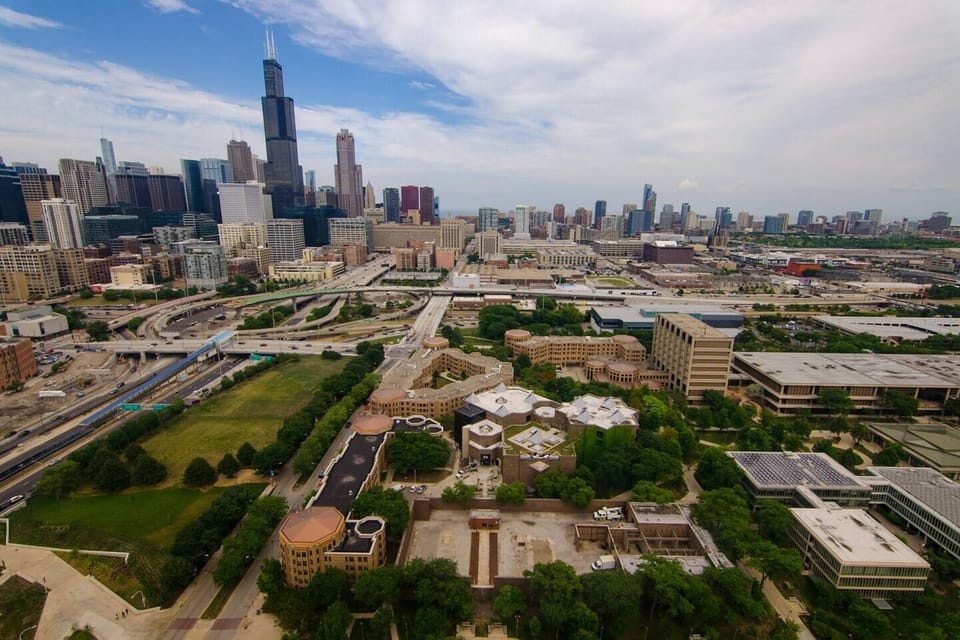 University of Illinois at Chicago! (a 7 minute/1.2 mile drive away from the apartment)