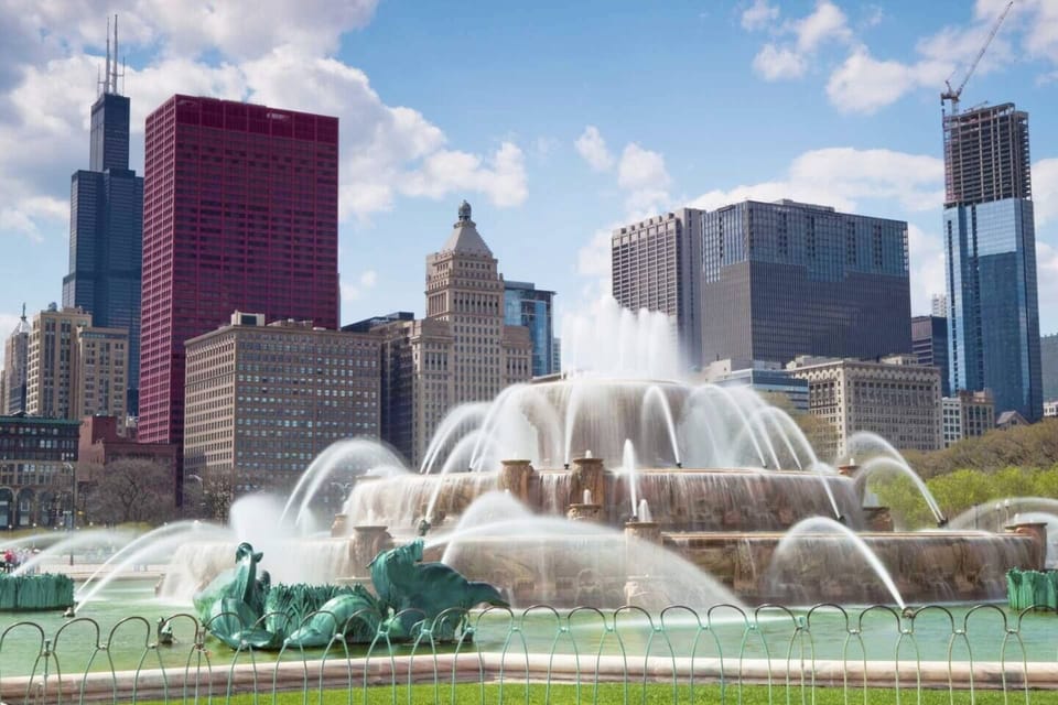 Buckingham Fountain! (a 13 minute/2.9 mile drive away from the apartment)