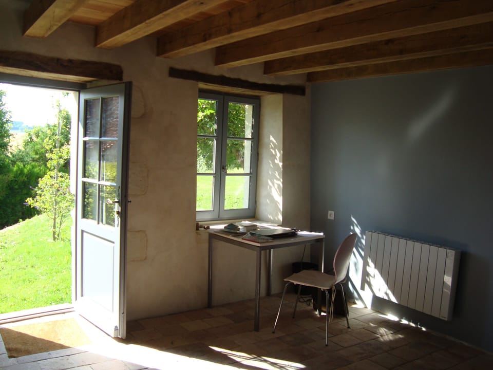 inside the writer's house