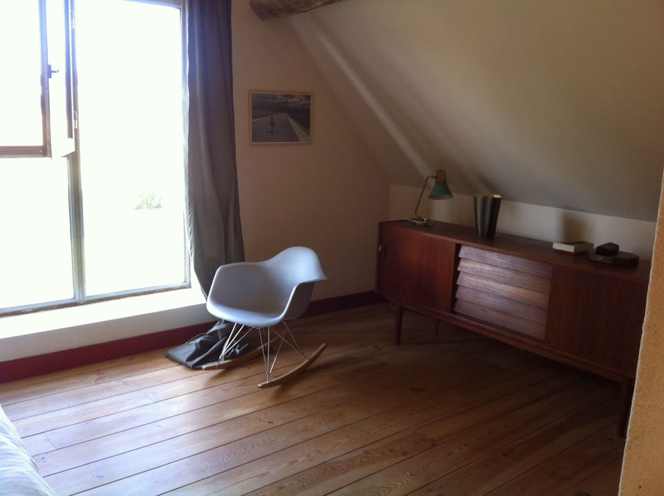 Eames's rocking chair in masters bedroom