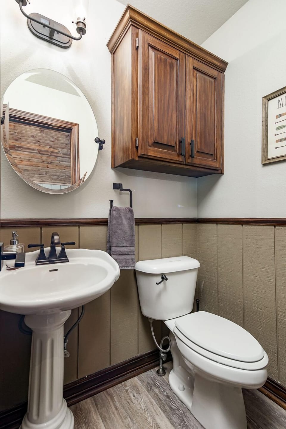 Half bath located off entry in main living area